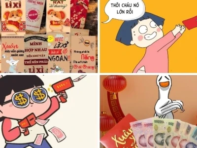 Tổng hợp meme lì xì Tết 2026 hài hước và độc đáo