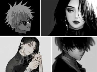 Tuyển Tập Ảnh Anime Nữ Trắng Đen Đẹp Tuyệt Vời